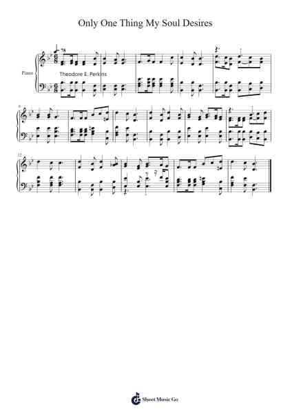 Only One Thing My Soul Desires Partition de musique par Isaac Watts-Arr.Cumwyatt