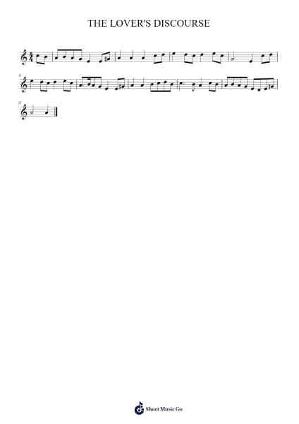 THE LOVER'S DISCOURSE 樂譜由 undefined - 編曲 Boycehe