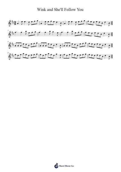 Wink and She'll Follow You Sheet Music by Peter_94-Arr.Leethey Yvetteroll