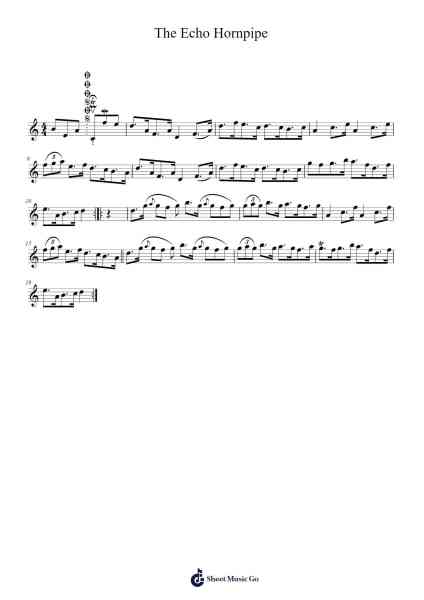 The Echo Hornpipe Notas de música por Cookien Dolckens-Arr.Greenlaw