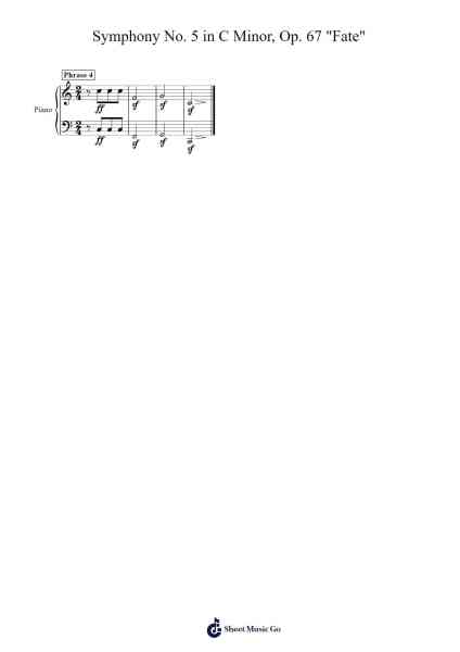 Symphony No. 5 in C minor, Op. 67 "Fate" 樂譜由 Ludwig van Beethoven - 編曲 Joejosh Demptout