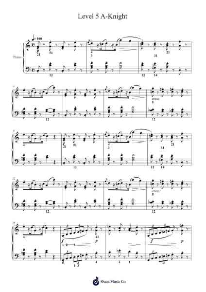 Level 5 A-Knight 樂譜由 yamada - 編曲 Twainryl