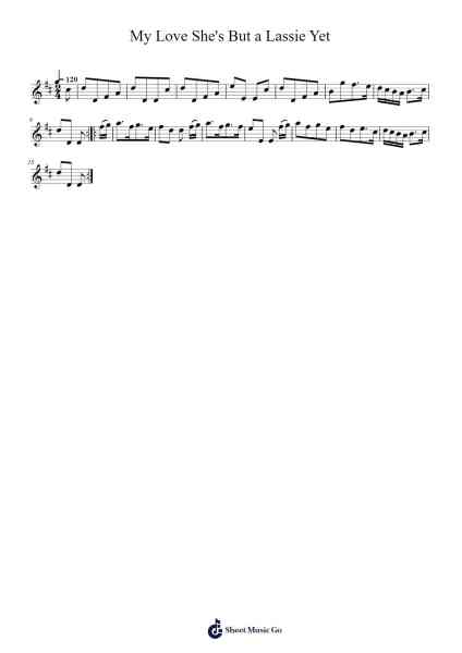 My Love She's But a Lassie Yet 樂譜由 RallentandoHomey - 編曲 Lynchric