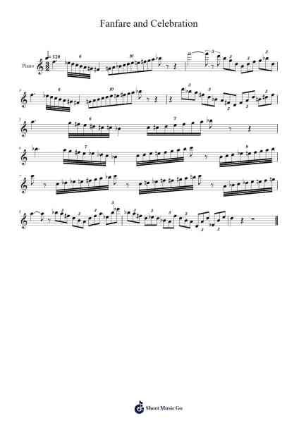 Fanfare and Celebration 樂譜由 Samuel Jones - 編曲 Mattvelt