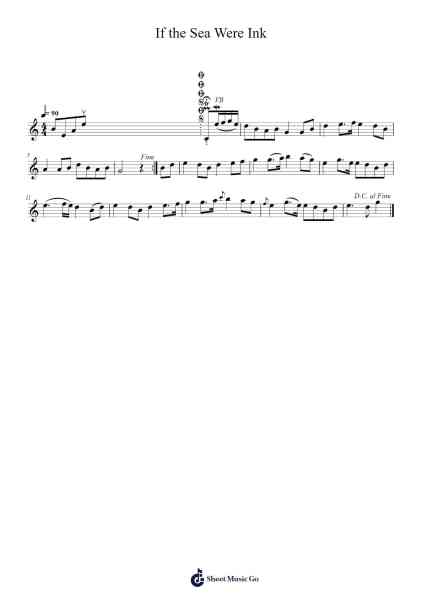 If the Sea Were Ink 樂譜由 Chief F. O'Neill - 編曲 Lanps Gailkyle