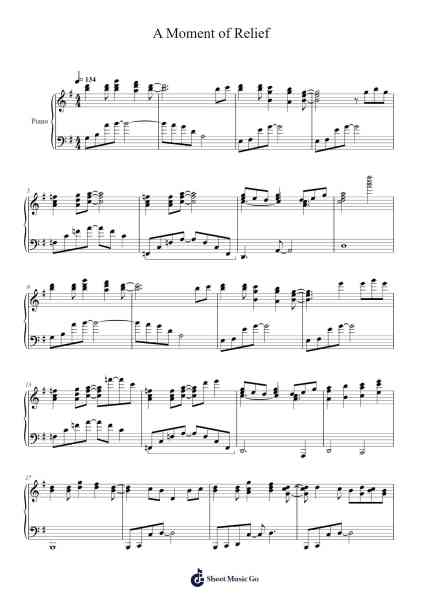 A Moment of Relief 樂譜由 Hitoshi Sakimoto - 編曲 Huttbins