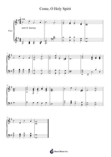 Come, O Holy Spirit Sheet Music by Isaac Watts-Arr.Campleign Eli