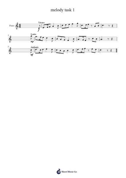 melody task 1 Notas de música por undefined-Arr.Poshua Xansweet