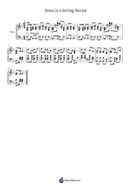 Jesus is a Loving Savior Sheet Music by Isaac Watts-Arr.Jeno Willlotte