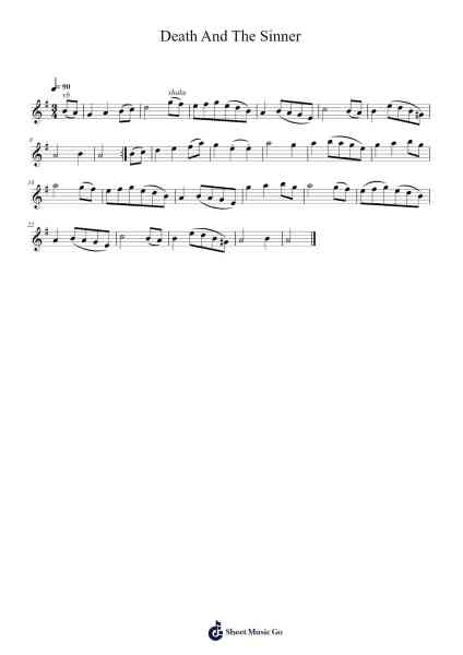 Death And The Sinner Sheet Music by Mr. Cronin-Arr.Orcolm