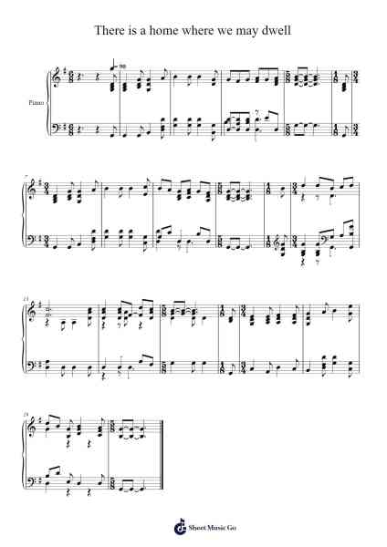 There is a Home Where We May Dwell Sheet Music by undefined-Arr.Macre Accer