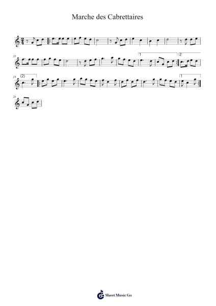 Marche des Cabrettaires Sheet Music by Peter_94-Arr.Lyttha