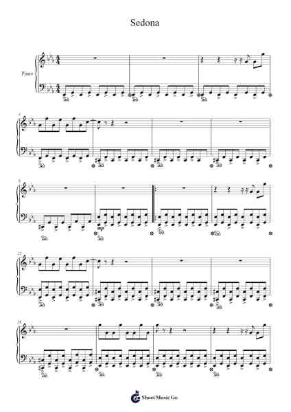 Sedona Sheet Music by Houndmouth-Arr.Gemfoe Conchey