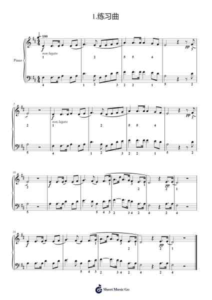 Level 1 Group A - Etudes Sheet Music by 中国音乐学院-Arr.Reylot