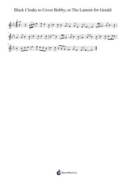Black Cloaks to Cover Bobby, or The Lament for Gerald 樂譜由 RallentandoHomey - 編曲 Duntrick