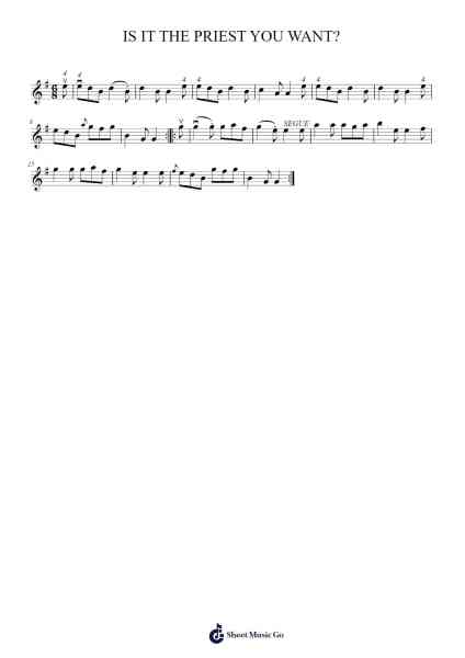 IS IT THE PRIEST YOU WANT? 乐谱由 JulianChambers - 编曲 Roykiel