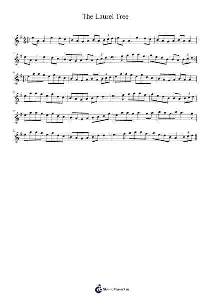 The Laurel Tree Sheet Music by f0lk-Arr.Hedbill