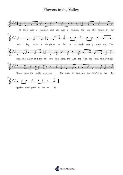 Flowers in the Valley Sheet Music by Aaden Glass-Arr.Duntrick