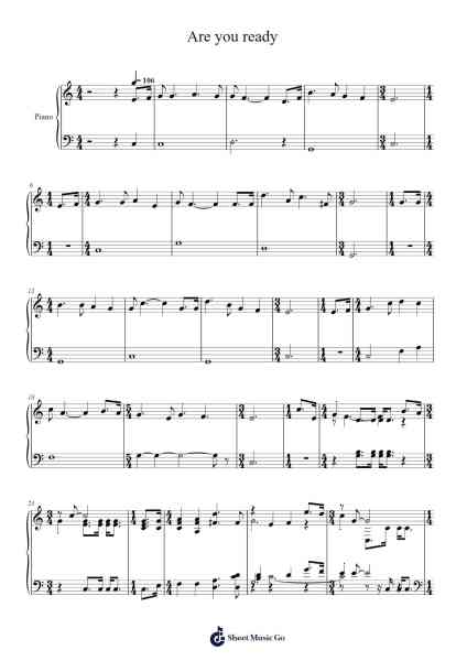 Are You Ready Sheet Music by Isaac Watts-Arr.Olchel
