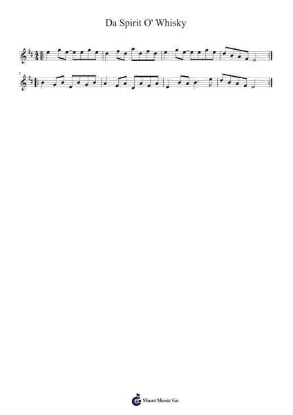 Da Spirit O' Whisky 樂譜由 undefined - 編曲 Humeleen Bachnat