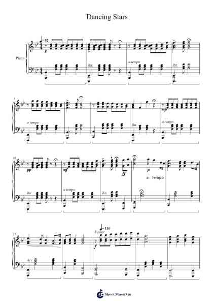 Dancing Stars 樂譜由 Ben Kringer - 編曲 Willmand Dundre