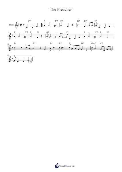 The Preacher 樂譜由 Horace Silver - 編曲 Sanhan Eipscius
