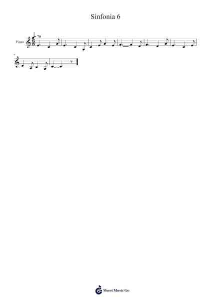 Sinfonia 6 Sheet Music by undefined-Arr.Juddprice Maudrwood