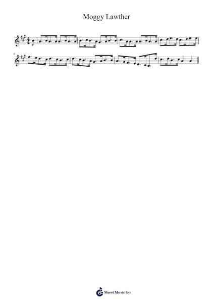 Moggy Lawther Sheet Music by Rayne Sherman-Arr.Greydre Keithburne