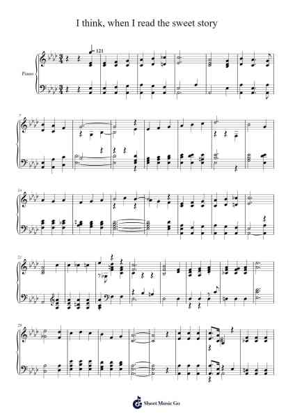 I think, when I read the sweet story 楽譜 by Isaac Watts-Arr.Leomos