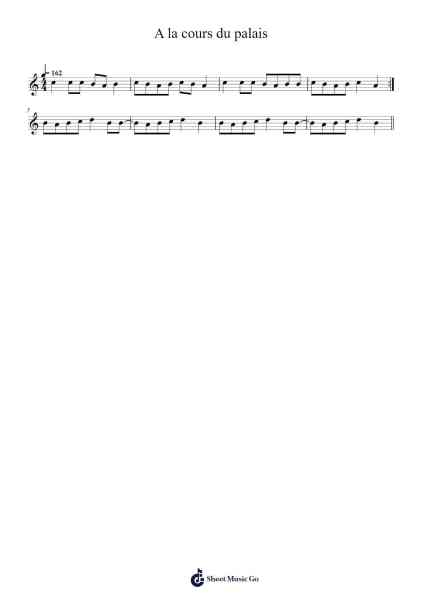 A la cours du palais 樂譜由 Kayakenet - 編曲 Reedtrine Gunnix