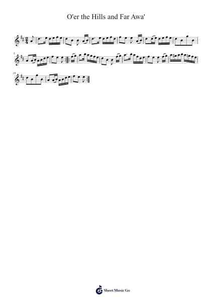 O'er the Hills and Far Awa' 樂譜由 Julian Chambers - 編曲 Dawnvia