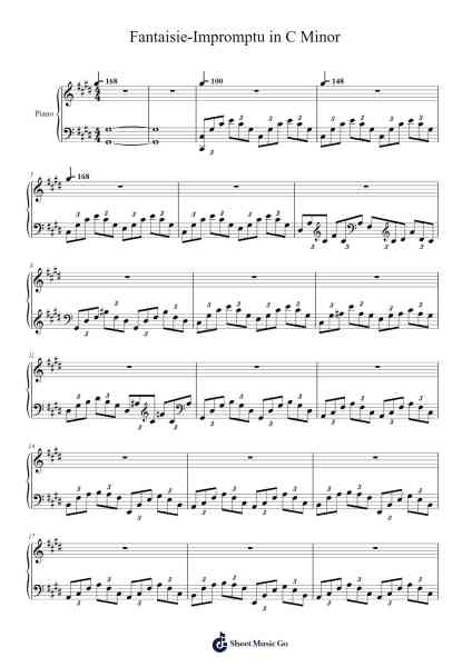 Fantaisie-Impromptu in C Minor 乐谱由 Ao_five_Y - 编曲 Dwightharte Phijoyce