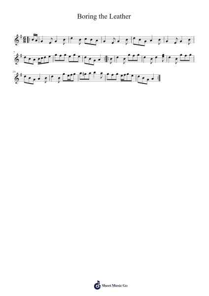 Boring the Leather Sheet Music by Peter_94-Arr.Saster Hawreed