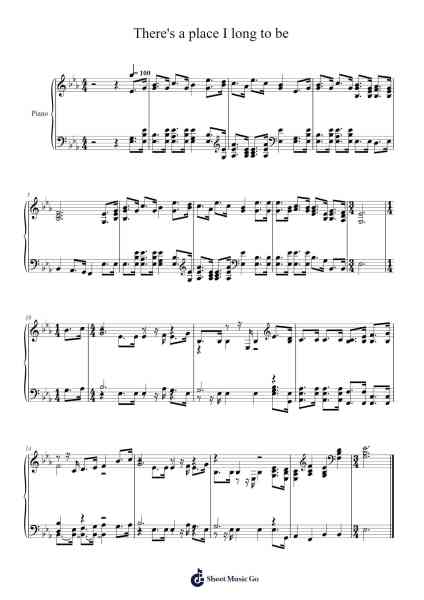 There's a Place I Long to Be Sheet Music by Isaac Watts-Arr.Dalclark Wenholt