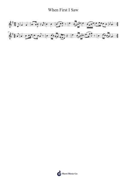 When First I Saw Sheet Music by Urijah Montoya-Arr.Yvettenat Iveshall