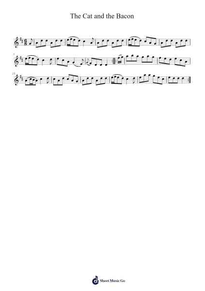 The Cat and the Bacon Ноты для фортепиано от Julian Chambers-Arr.Mikejay Croftges