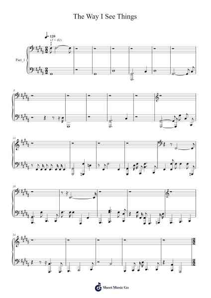 The Way I See Things 樂譜由 Jennythedog - 編曲 Maltzster Colcott