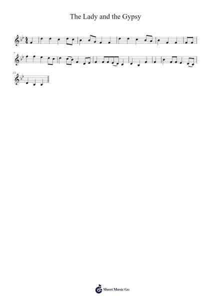 The Lady and the Gypsy Sheet Music by Izabelle Roman-Arr.Detio Gemlo