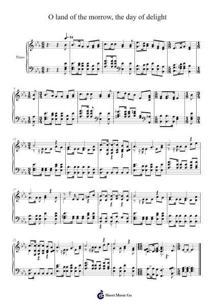 O Land of the Morrow 樂譜由 Isaac Watts - 編曲 Markxy