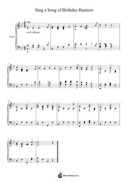 Sing a Song of Birthday โน้ตเพลงโดย Isaac Watts-Arr.Ldad Jeanvan