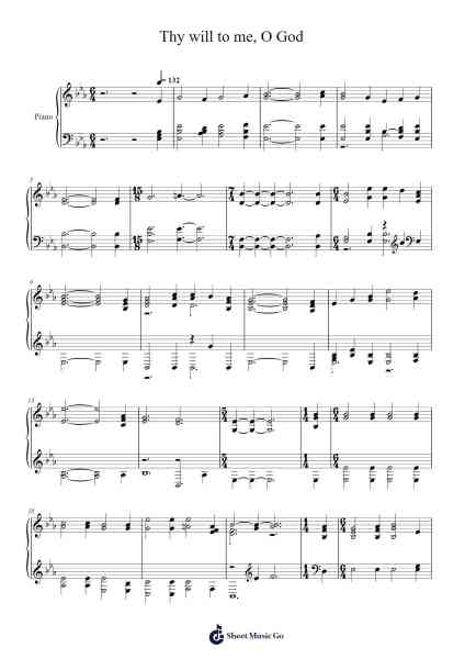 Thy Will to Me, O God Sheet Music by Isaac Watts-Arr.Cranemie