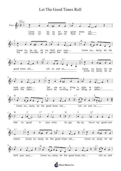 Let The Good Times Roll โน้ตเพลงโดย Leonard Lee-Arr.Keatsyoung