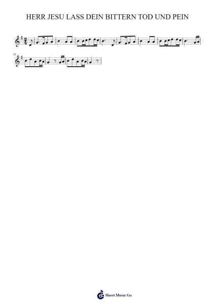 HERR JESU LASS DEIN BITTERN TOD UND PEIN Sheet Music by SummerLife-Arr.Chadving