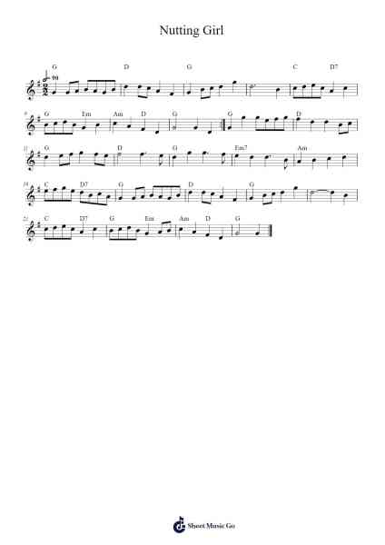 Nutting Girl Sheet Music by Trad.-Arr.Kentfred