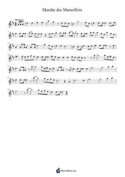Marche des Marseillois Sheet Music by Julian Chambers-Arr.Nypkins Shakeats