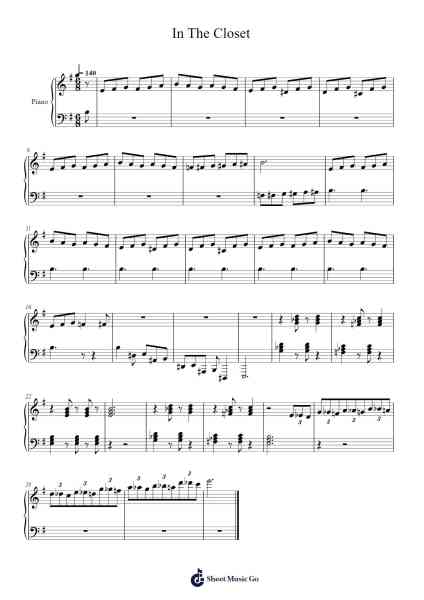 In The Closet Notenblatt von undefined-Arr.Doulow