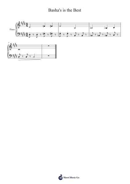 Basha's is the Best 樂譜由 Jacob Ortiz - 編曲 Blithetwain Hoykeith
