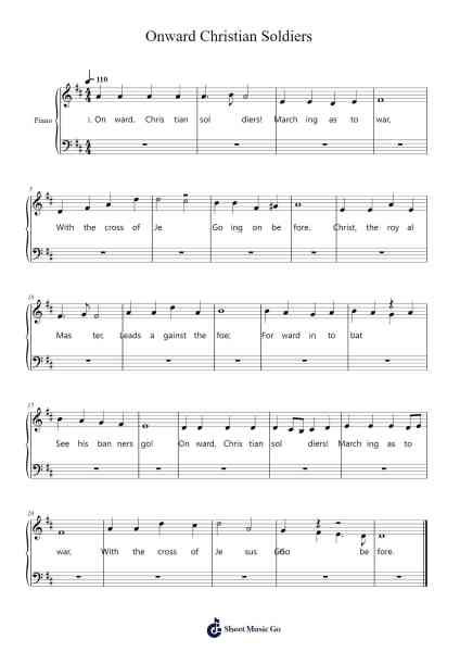 Onward Christian Soldiers Sheet Music by hunter.liang.17-Arr.Philley Mabna