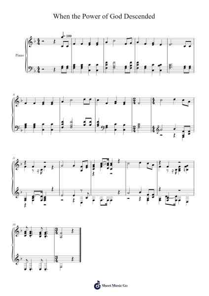 When the Power of God Descended 樂譜由 Isaac Watts - 編曲 Chloekeats