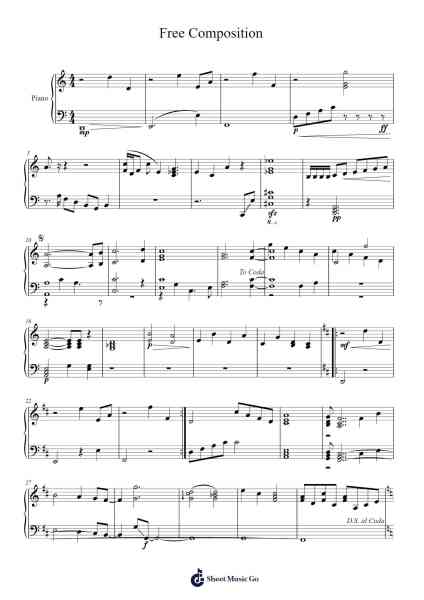 Free Composition Sheet Music by CharlieKA-Arr.Laupound